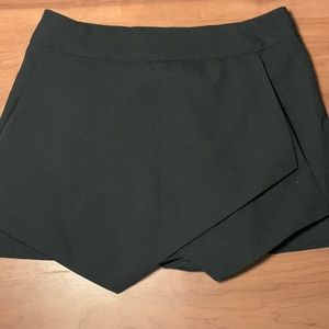 AQUA Womens Black Asymmetrical Skort